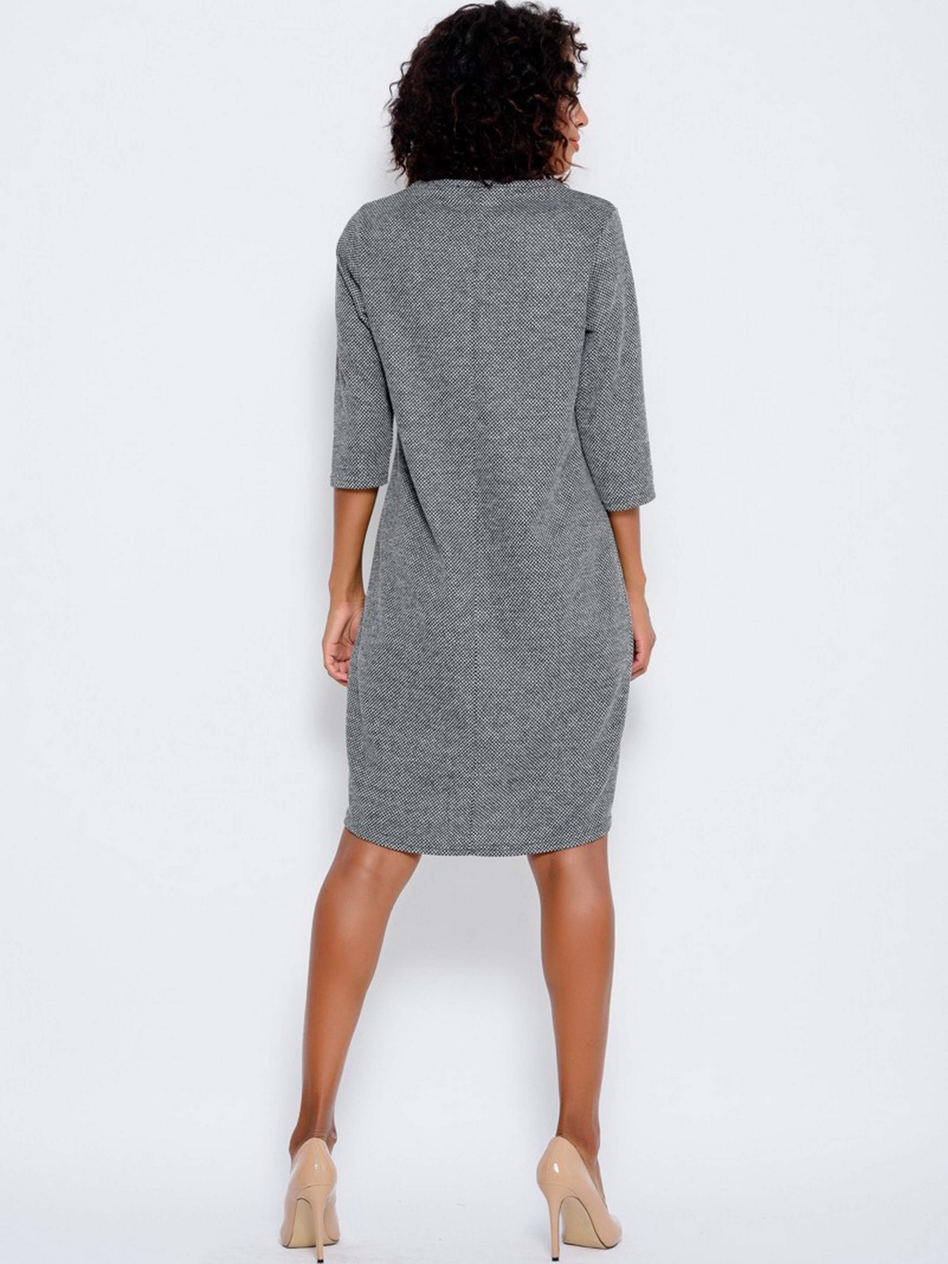 Платье мини ISSA Plus модель 10184_grey Фото