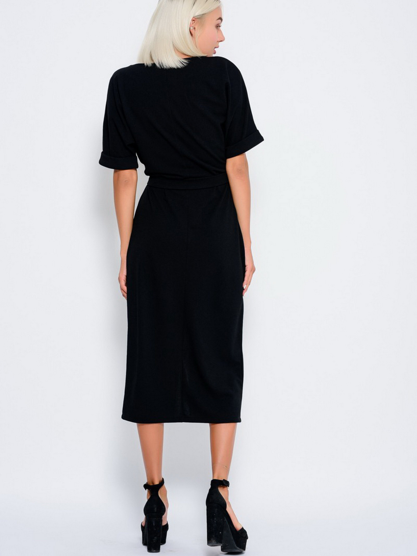 Платье миди ISSA Plus модель 10177_black Фото