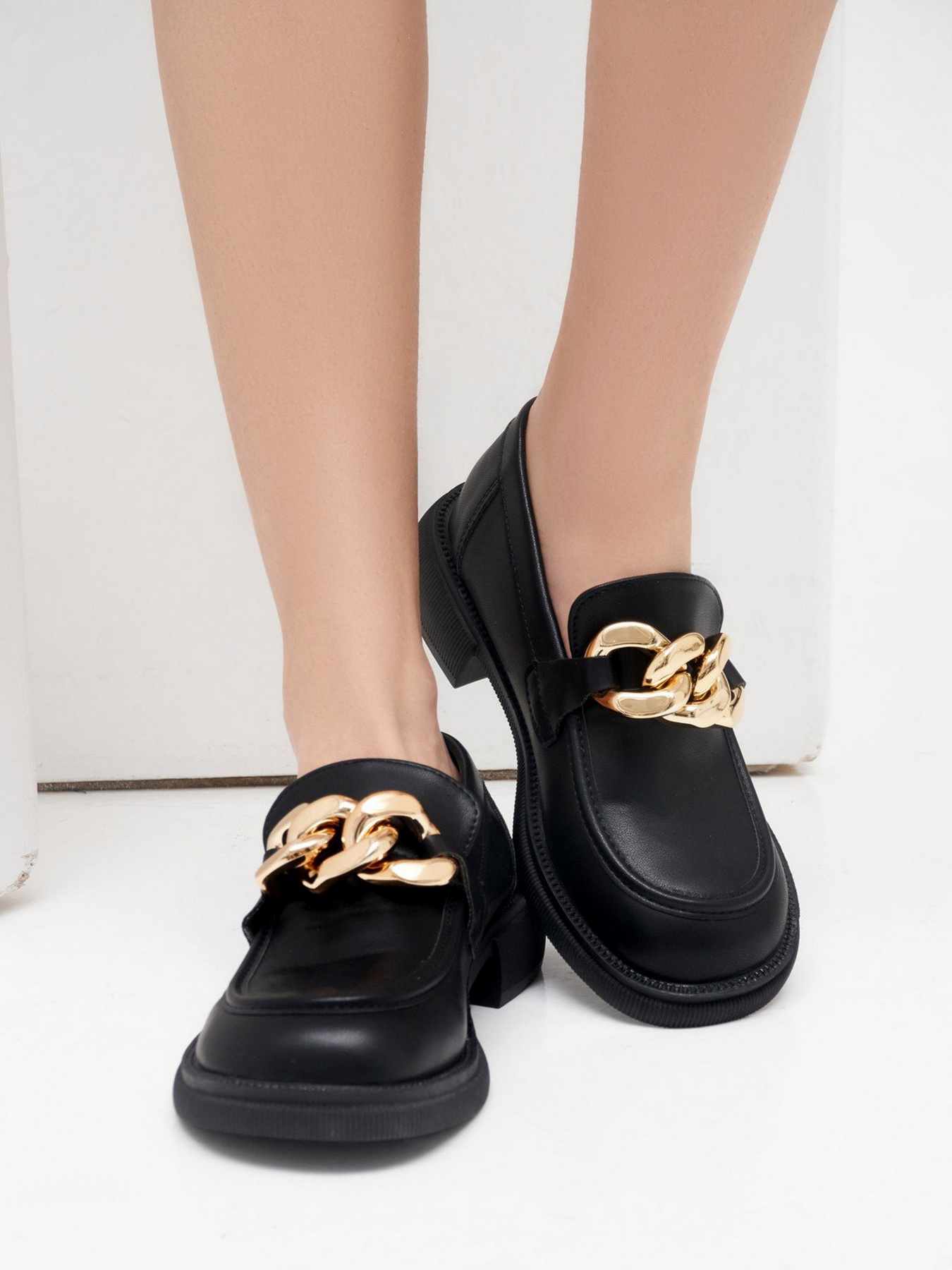 Лоферы ISSA Plus модель OB2-12_black Фото