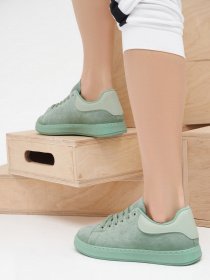 Кеды низкие ISSA Plus модель OB2-17_green Фото