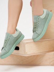 Кеды низкие ISSA Plus модель OB2-17_green Фото