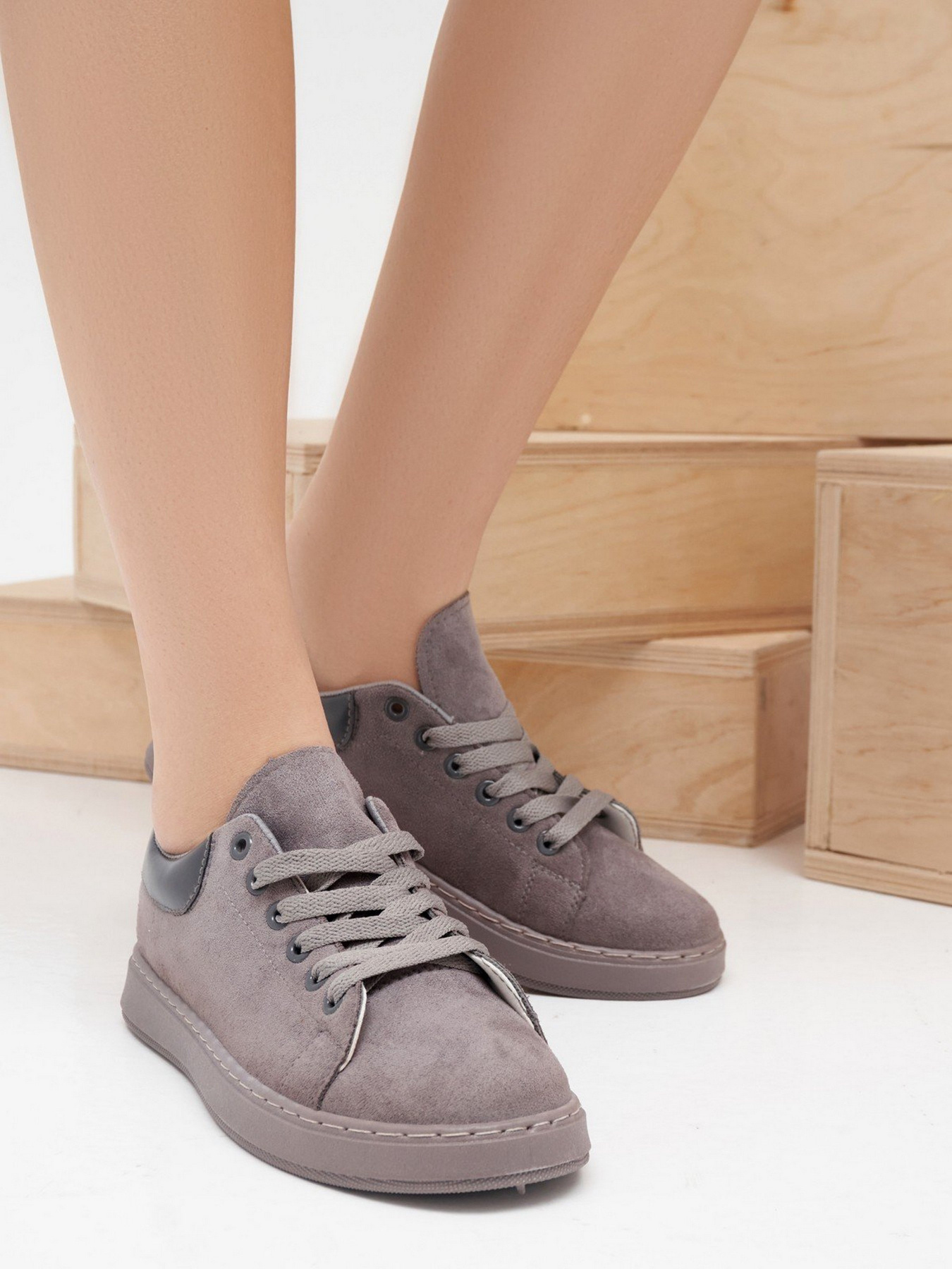 Кеды низкие ISSA Plus модель OB2-17_grey Фото