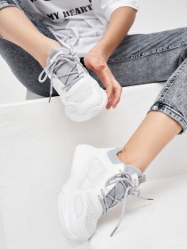 Кроссовки для бега ISSA Plus модель OB2-19_whitegrey Фото