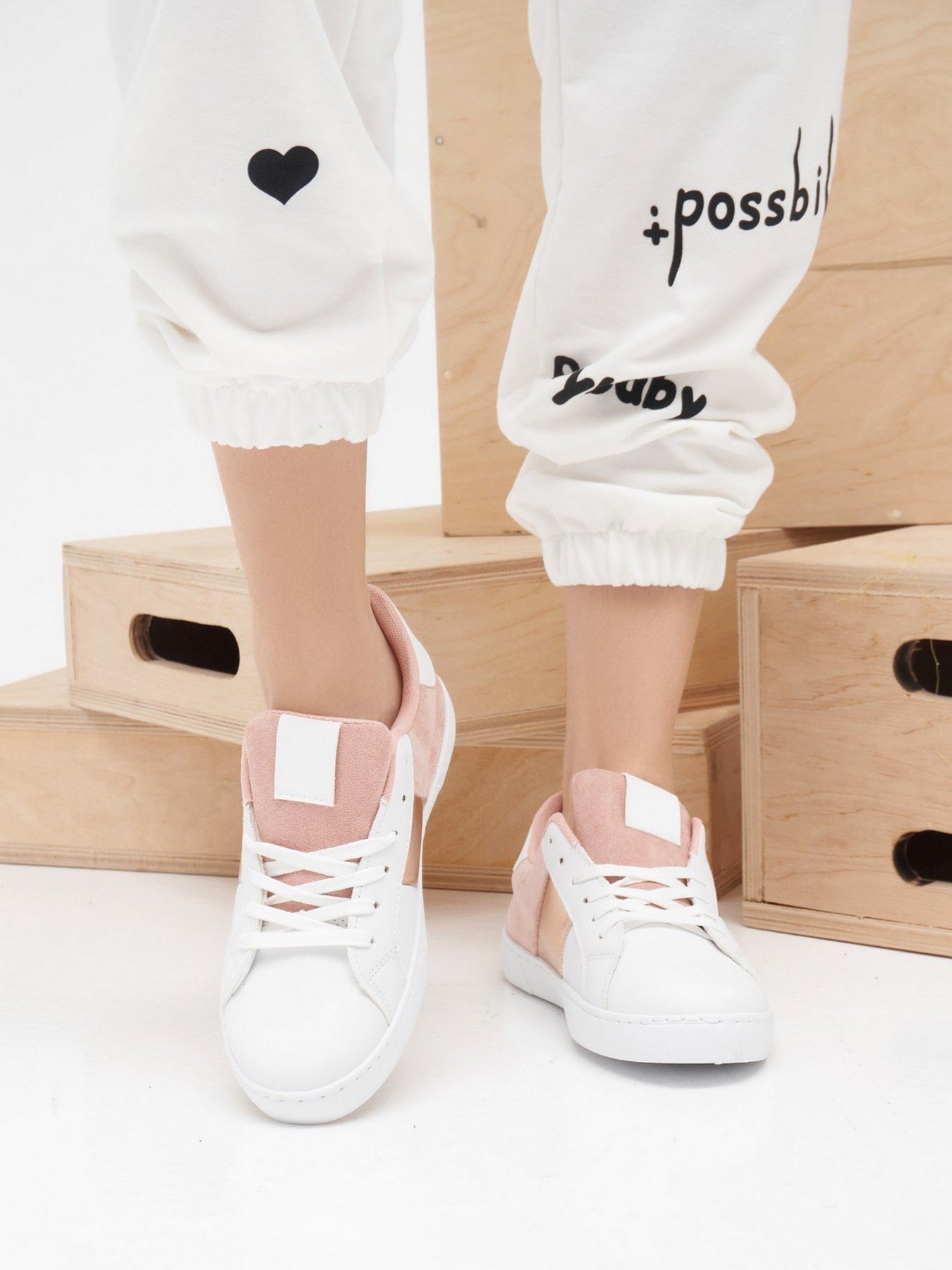 Кеди низькі ISSA Plus модель OB2-20_whitepink Фото