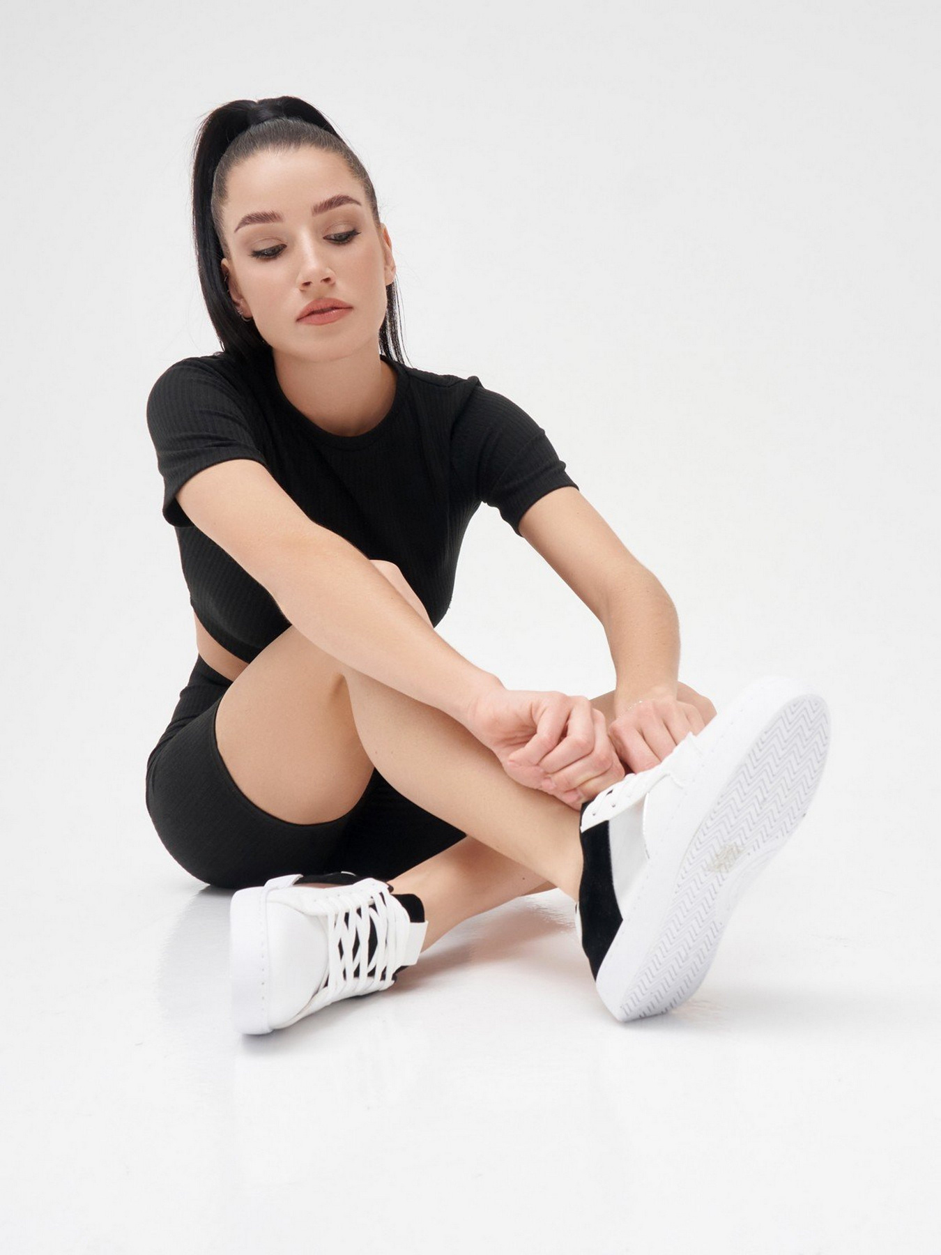 Кеды низкие ISSA Plus модель OB2-20_whiteblack Кеды низкие ISSA Plus модель OB2-20_whiteblack Фото