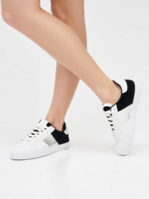 Кеды низкие ISSA Plus модель OB2-20_whiteblack Кеды низкие ISSA Plus модель OB2-20_whiteblack Фото