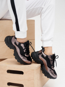 Кроссовки повседневные ISSA Plus модель OB2-22_black Фото