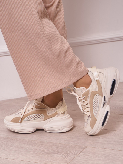 Кроссовки ISSA Plus модель OB2-24_beige — фото 3 - INTERTOP