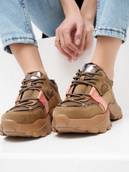 Кроссовки ISSA Plus модель OB2-26_brown — фото 3 - INTERTOP