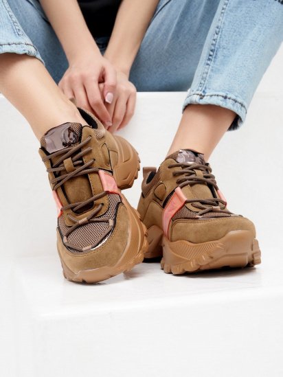 Кроссовки ISSA Plus модель OB2-26_brown — фото - INTERTOP