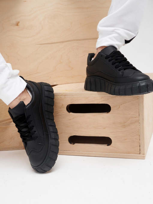 Кеды низкие ISSA Plus модель OB2-30_black Фото