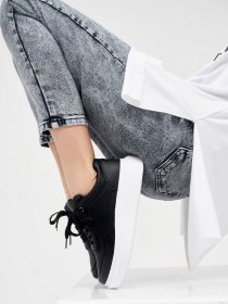 Кеды низкие ISSA Plus модель OB2-43_black Кеды низкие ISSA Plus модель OB2-43_black Фото