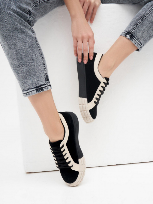 Кеды низкие ISSA Plus модель OB2-44_black Фото