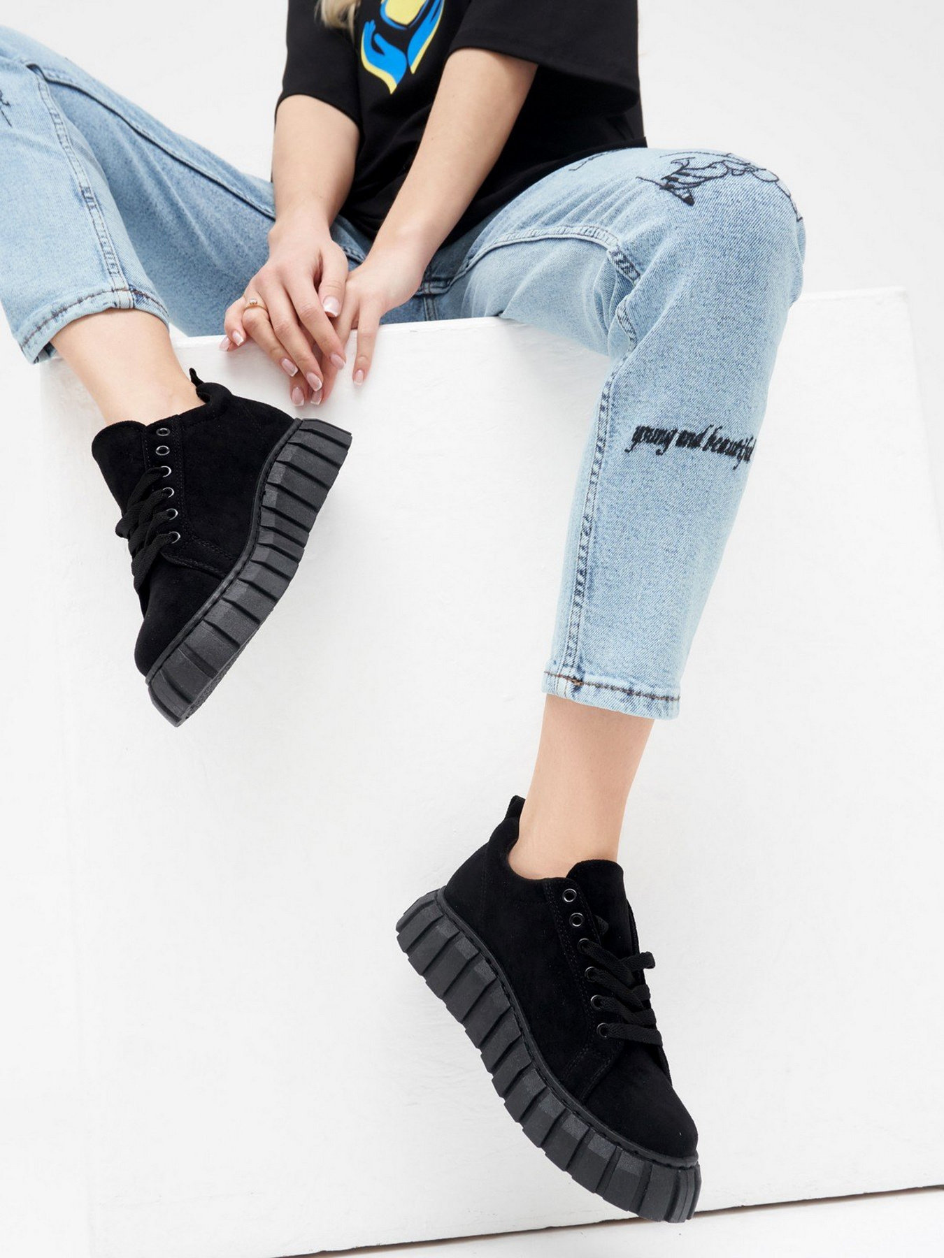 Кеди низькі ISSA Plus модель OB2-45_black Кеди низькі ISSA Plus модель OB2-45_black Фото