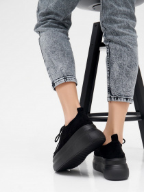 Кеды низкие ISSA Plus модель OB2-50_black Фото