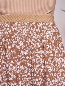 Юбка миди ISSA Plus модель 13259_brown Фото