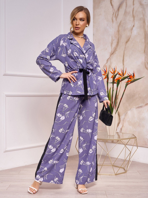 Повседневный костюм ISSA Plus модель 13264_grey Фото