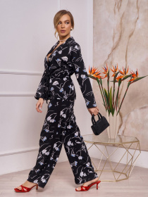 Повседневный костюм ISSA Plus модель 13264_black Фото