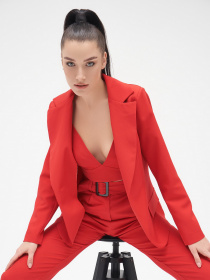 Костюм ISSA Plus модель 13292_red Фото