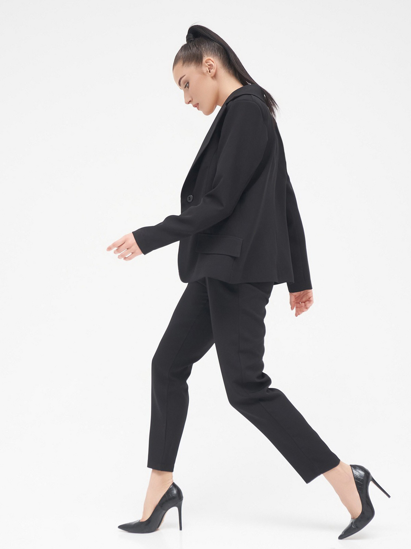 Деловой костюм ISSA Plus модель 13292_black Фото