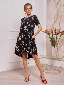 Платье мини ISSA Plus модель 13249_black Фото