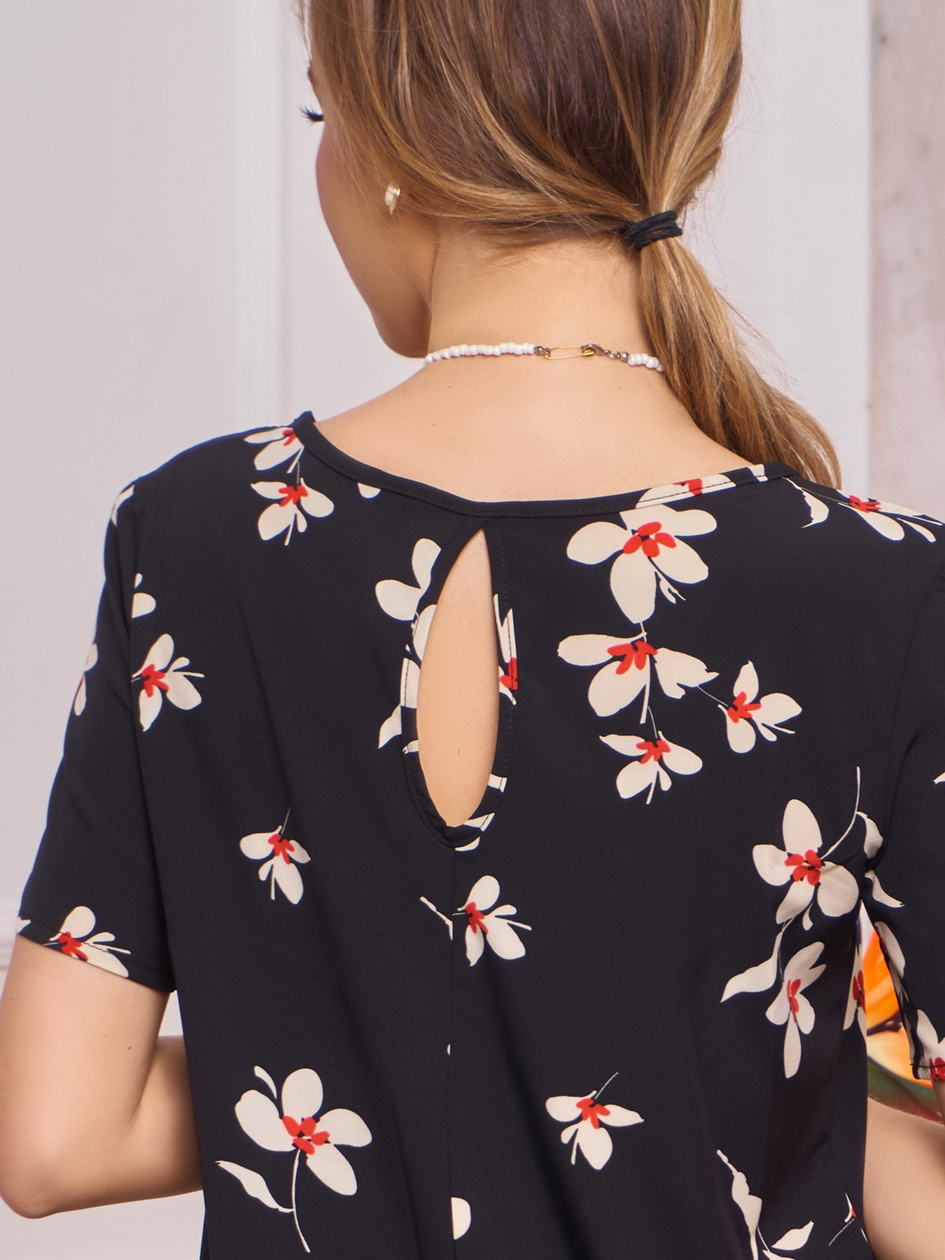 Платье мини ISSA Plus модель 13249_black Фото