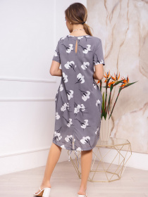 Платье мини ISSA Plus модель 13250_grey Фото