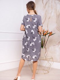 Платье мини ISSA Plus модель 13250_grey Фото