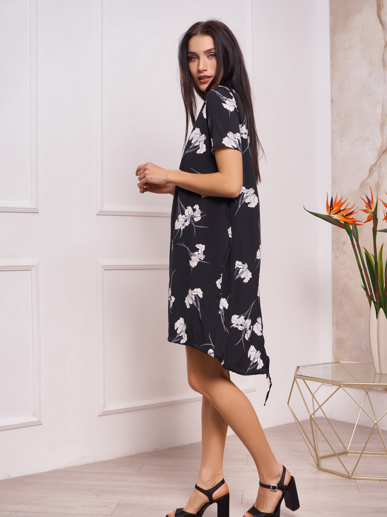 Платье мини ISSA Plus модель 13250_black Фото