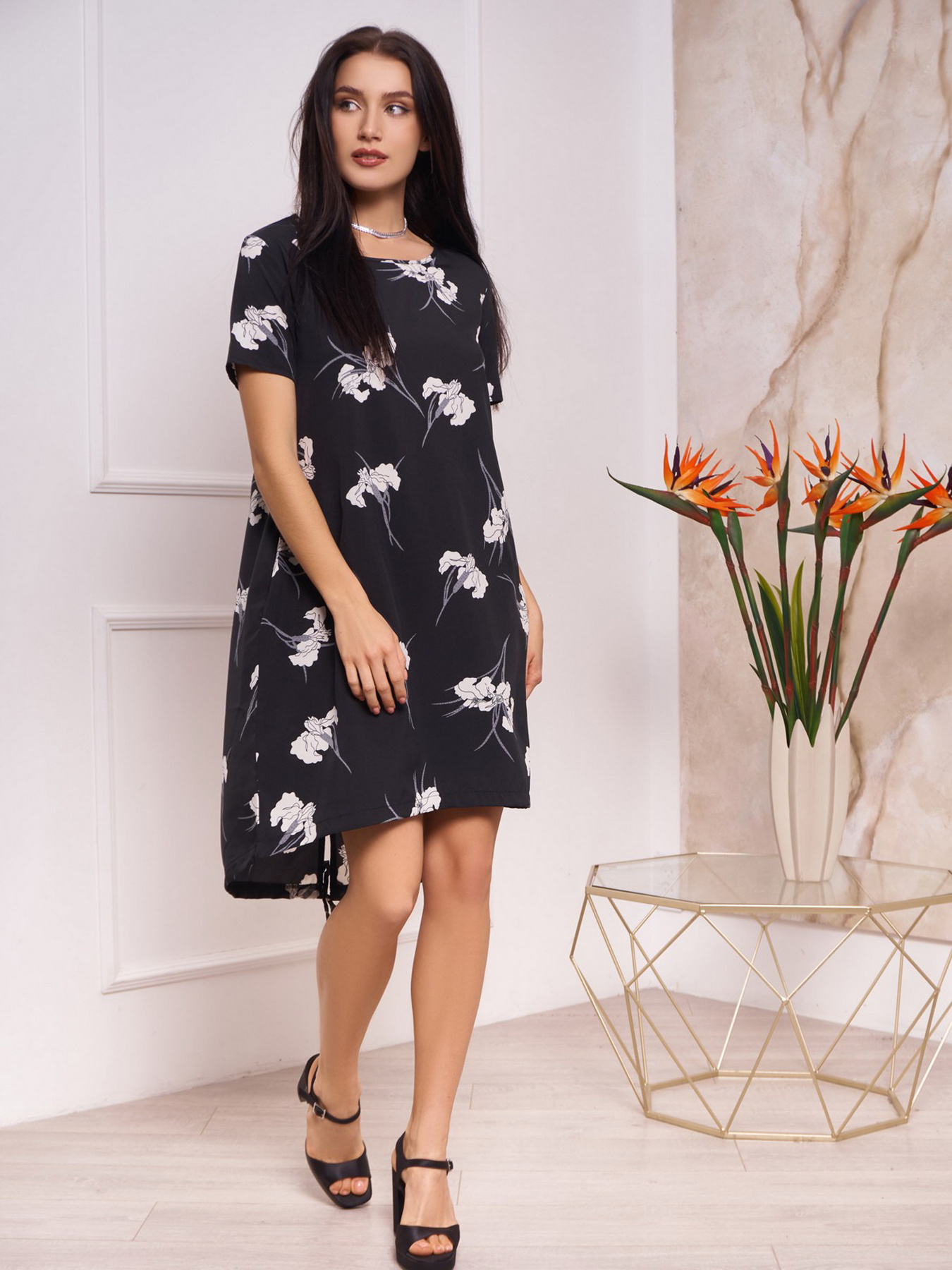 Платье мини ISSA Plus модель 13250_black Фото