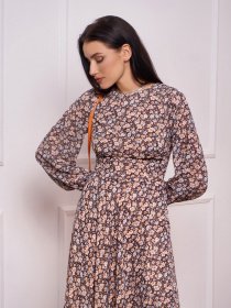 Платье миди ISSA Plus модель 13253_multicolor Фото