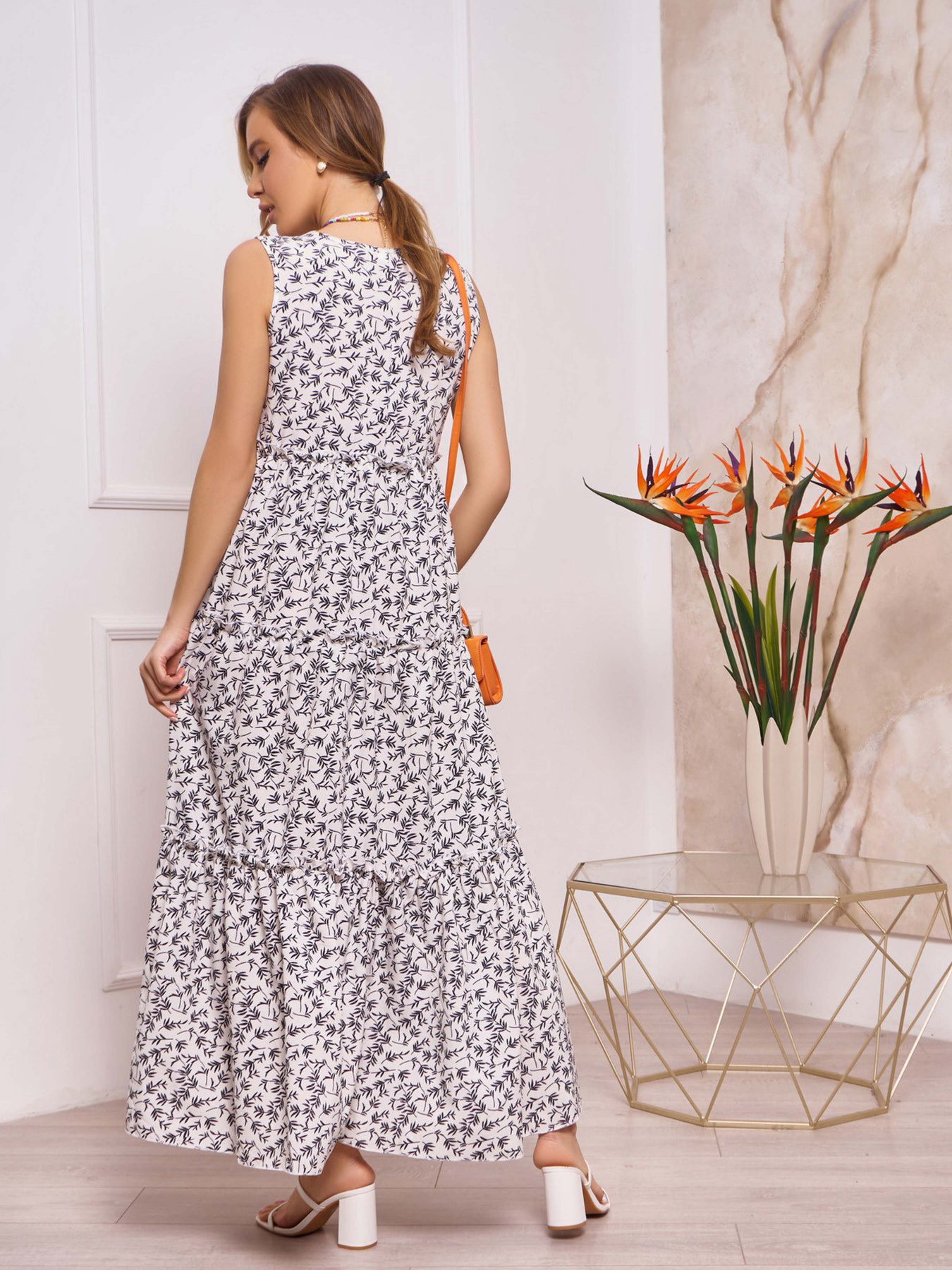 Сарафан ISSA Plus модель 13255_white Фото