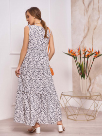 Сарафан ISSA Plus модель 13255_white Сарафан ISSA Plus модель 13255_white Фото