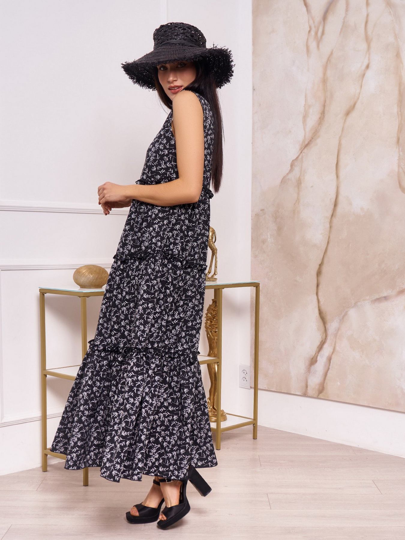 Сарафан ISSA Plus модель 13255_black Фото