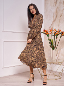 Платья ISSA Plus модель 13265_brown Фото