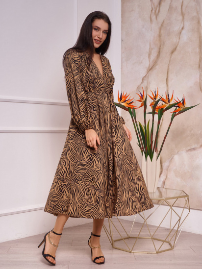 Сукні ISSA Plus модель 13265_brown - фото