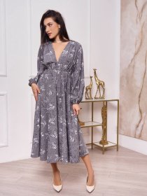 Платья ISSA Plus модель 13267_grey Платья ISSA Plus модель 13267_grey Фото