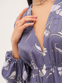 Платье миди ISSA Plus модель 13268_blue Платье миди ISSA Plus модель 13268_blue Фото