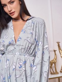 Платье миди ISSA Plus модель 13268_olive Платье миди ISSA Plus модель 13268_olive Фото