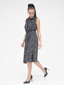 Платье миди ISSA Plus модель 13277_black Фото