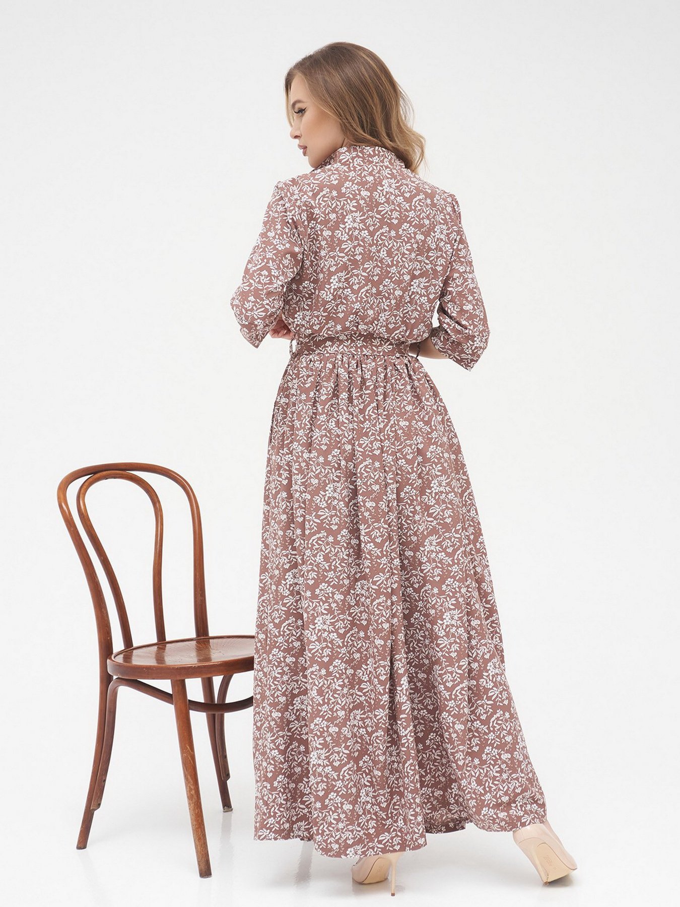 Платья ISSA Plus модель 13278_brown Фото