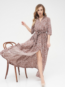 Платья ISSA Plus модель 13278_brown Фото