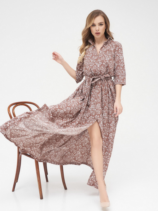 Платья ISSA Plus модель 13278_brown Фото