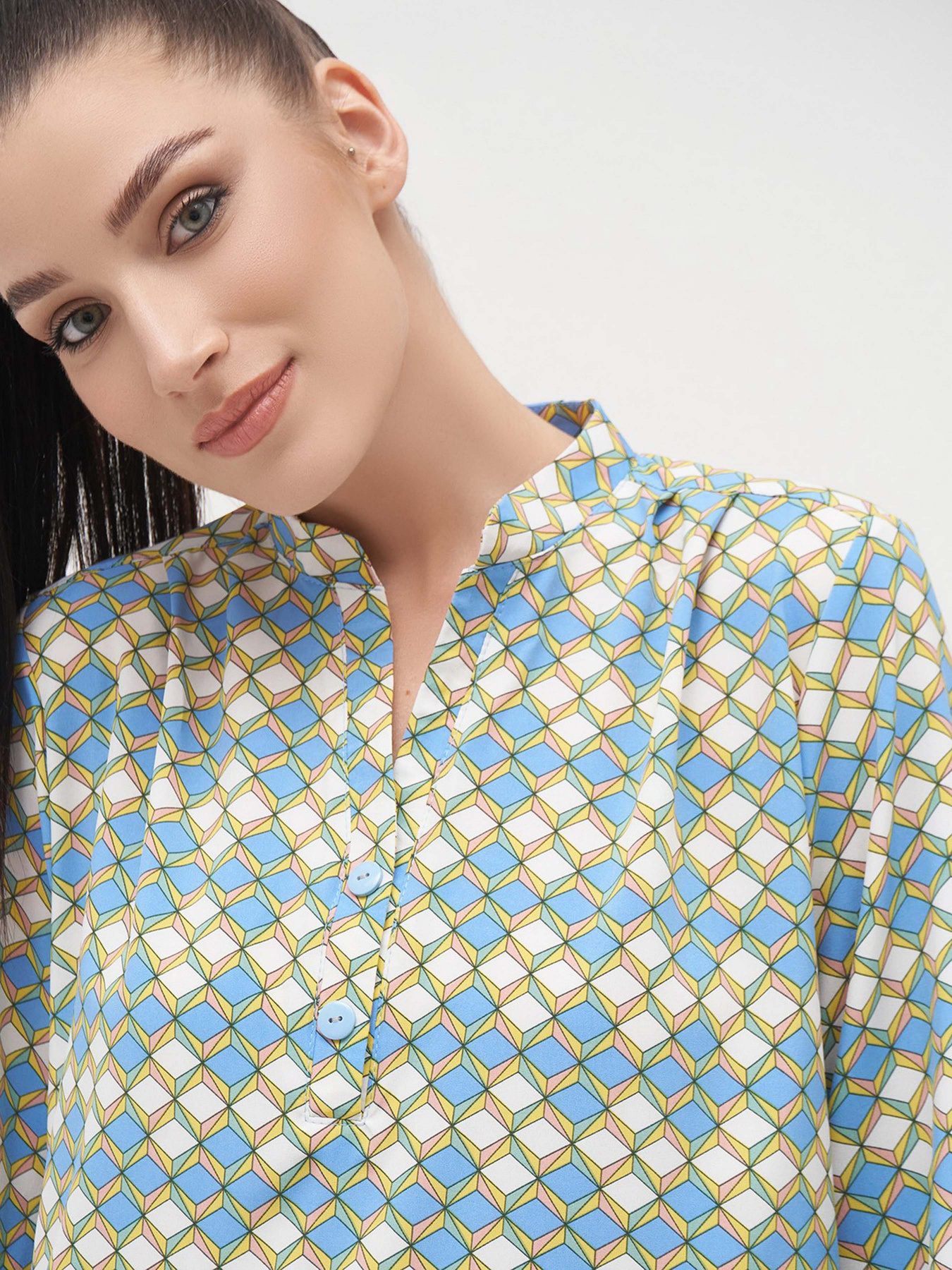 Сукня міні ISSA Plus модель 13294_turquoise Фото