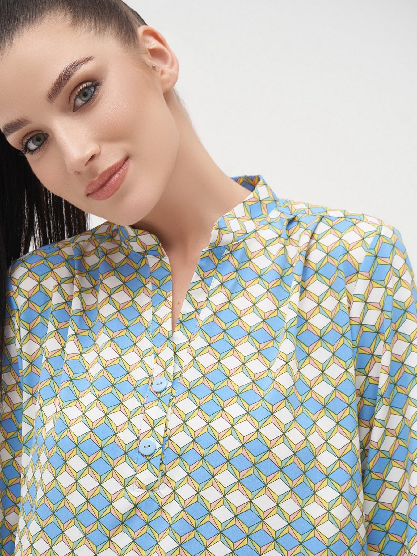 Сукня міні ISSA Plus модель 13294_turquoise Фото