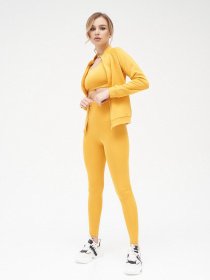 Спортивный костюм ISSA Plus модель 13101_mustard Фото