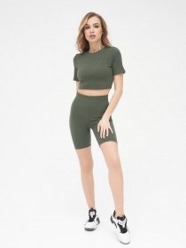 Повсякденний костюм ISSA Plus модель 13280_khaki Фото