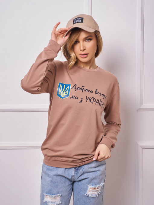 Світшот ISSA Plus модель 13269_brown Фото