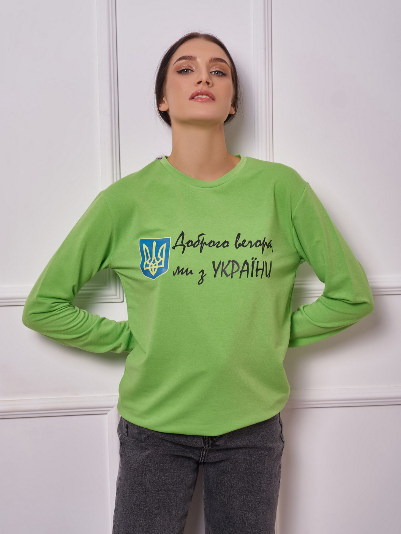 Свитшот ISSA Plus модель 13269_lightgreen Фото