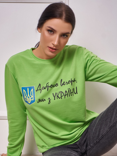 Світшот ISSA Plus модель 13269_lightgreen — фото 7 - INTERTOP